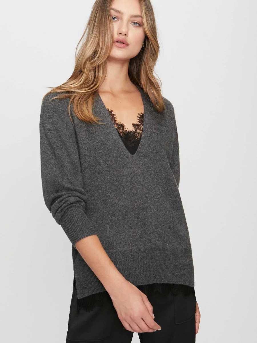 The Lace Vee Looker Pullover - Image 6